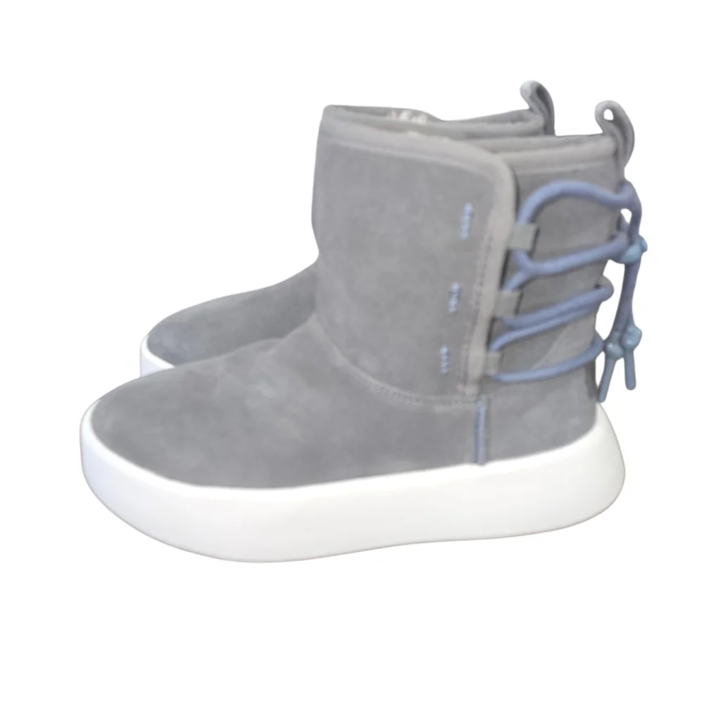 UGG Grey Fur-Lined Footwear.